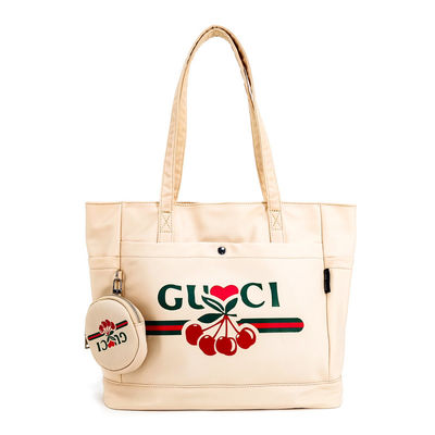 Canvas Digtal การพิมพ์ Crossbody Tote กระเป๋าถือที่มีกระเป๋าเหรียญ