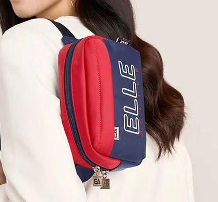 กระเป๋าสะพายไนลอนแบบ Unisex Heavy Duty มีซิปปิดหลายประการ