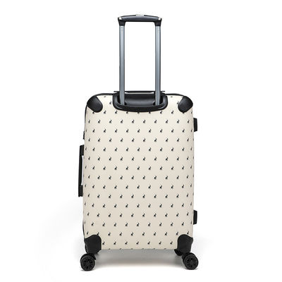 OEM ท่าอากาศยานกระเป๋าเดินทาง Trolley ด้วยสีพลาสติกดํา 8 ล้อ PU PP